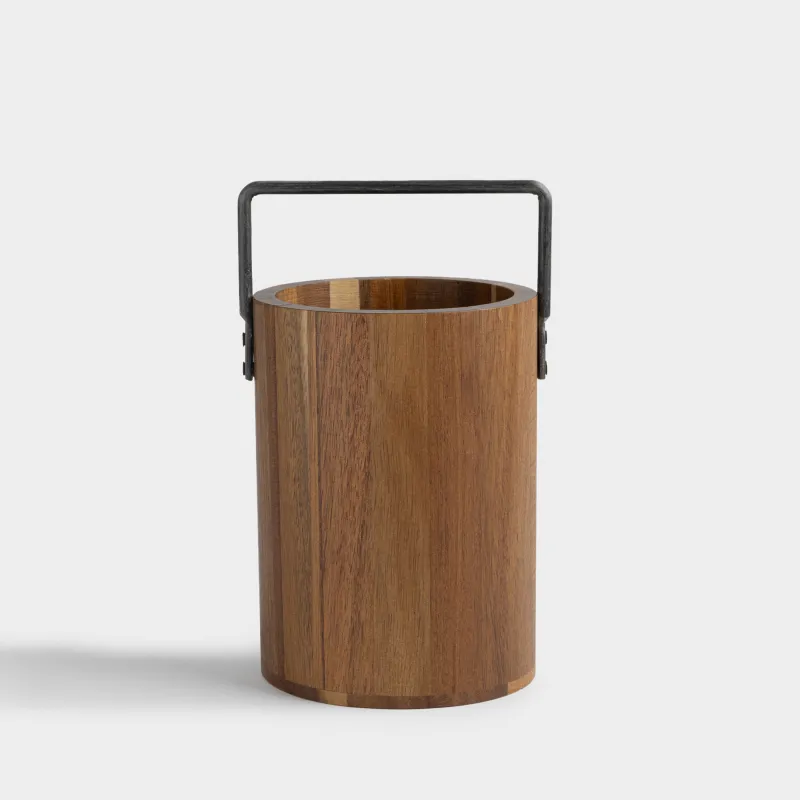 Подставка для кухонных принадлежностей, 20 см, с ручкой, дерево/металл, Noble tree