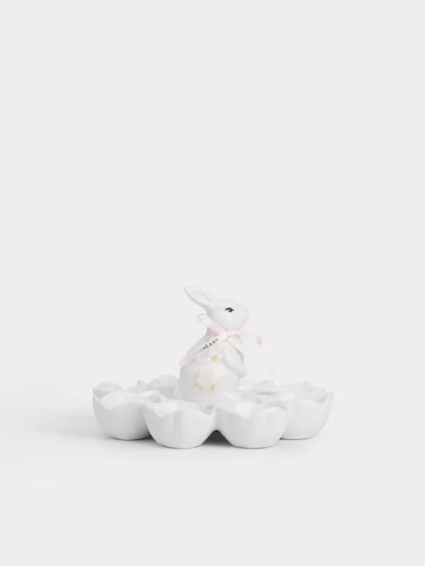 Блюдо пасхальное, 18х12 см, 8 отделений, Кролик в цветах, Flora Easter, image-4
