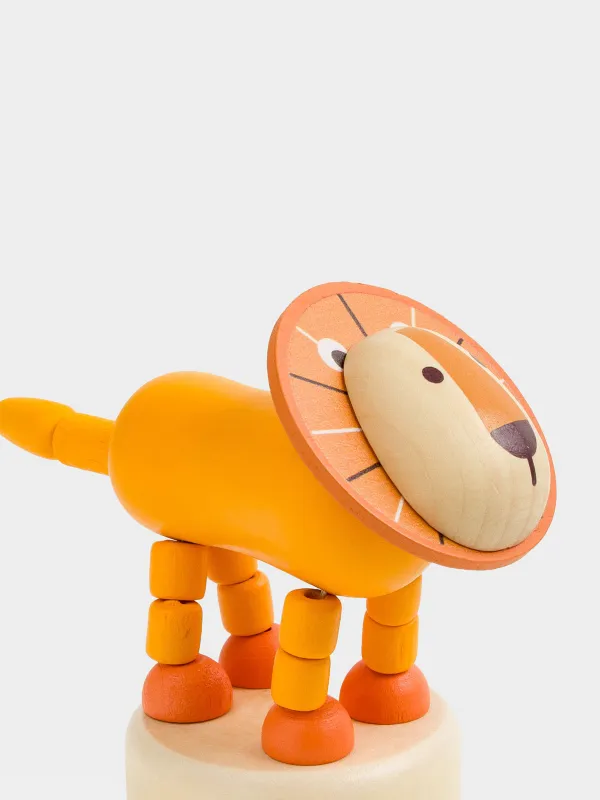 Игрушка, 9 см, дергунчик, Львенок, Leo, image-4