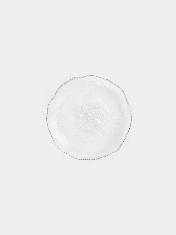 Тарелка закусочная, 21 см, с серебристым кантом, Argos silver, image-0