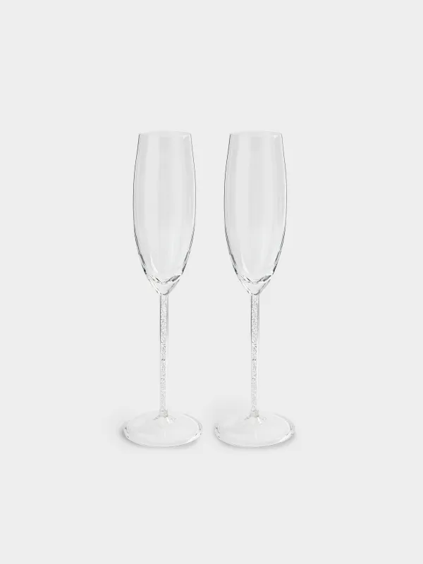 Бокал для шампанского, 2 шт, со стразами, Crystal shine, image-0
