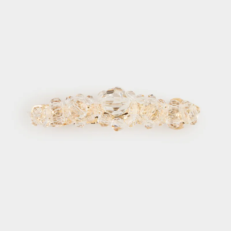 Заколка для волос, металл/стекло, Jewelry crystal
