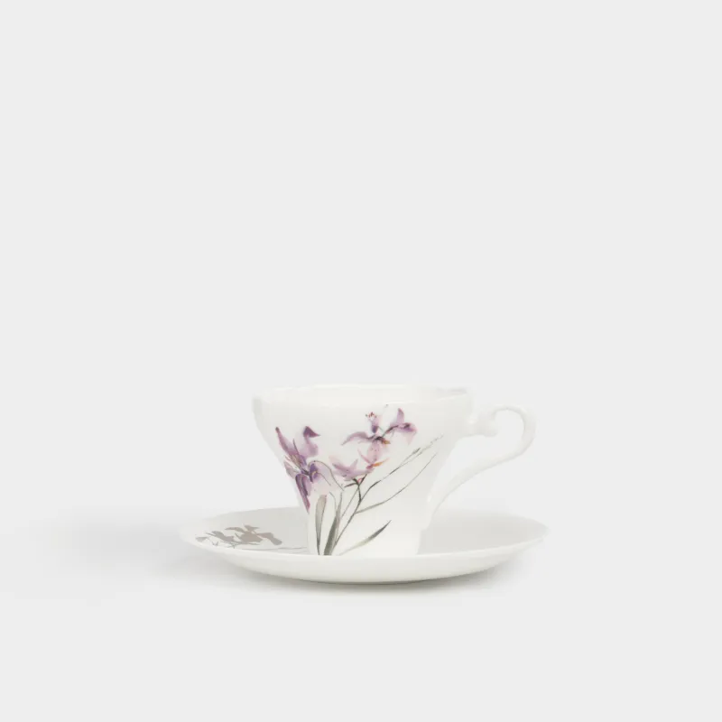 Пара чайная, 180 мл, Ирисы, Iris garden
