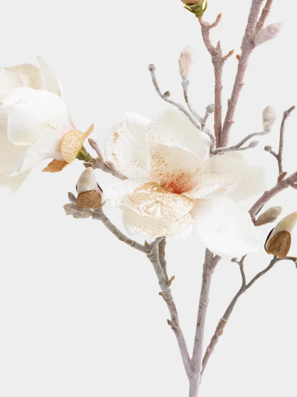 Ветка декоративная, 85 см, Белая магнолия, Magnolia, image-2