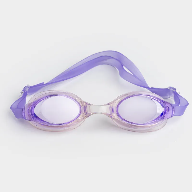 Очки для плавания, в футляре, пластик/резина, фиолетовые, Swim, image-0