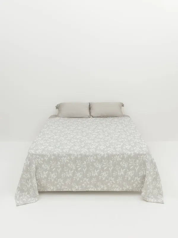 Покрывало, 220х240 см, стеганое, Листья, Stitch jacquard, image-4