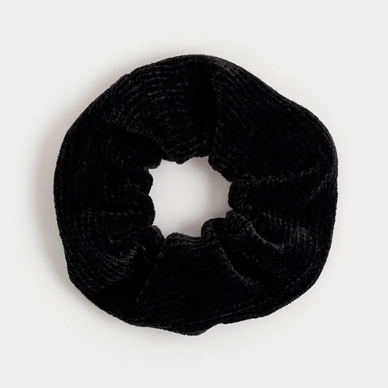 Резинка для волос, 10 см, вельвет, черная, Hair velvet