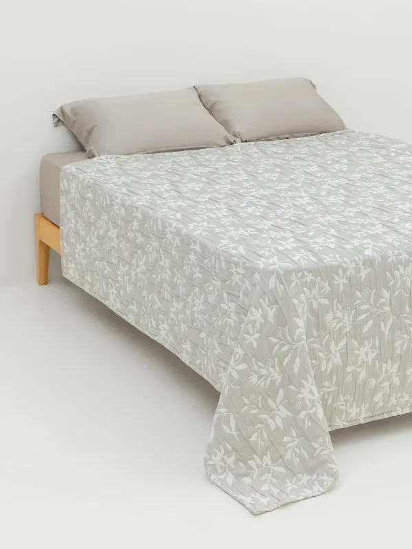 Покрывало, 220х240 см, стеганое, Листья, Stitch jacquard, image-0