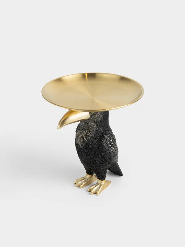 Блюдо декоративное, 19х22 см, на ножке, Тукан, Toucan, image-1