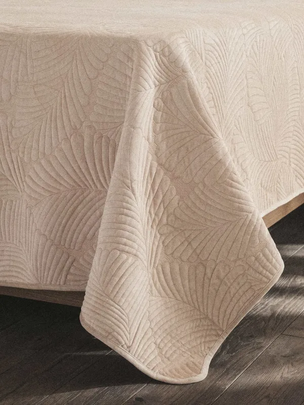 Покрывало, 220х240 см, стеганое, Пальмовый лист, Stitch velvet, image-1