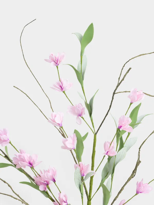 Ветка декоративная, 80 см, Розовые цветы, Flower garden, image-2