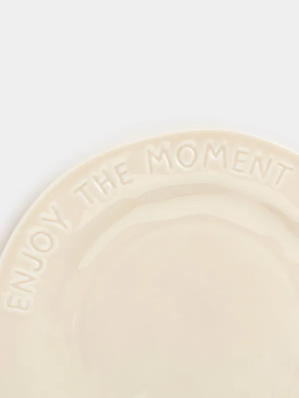 Тарелка обеденная, 27 см, Enjoy the moment, Crumple words, image-3