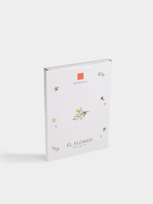 Блюдо, 30х21 см, Цветы, El flower, image-5