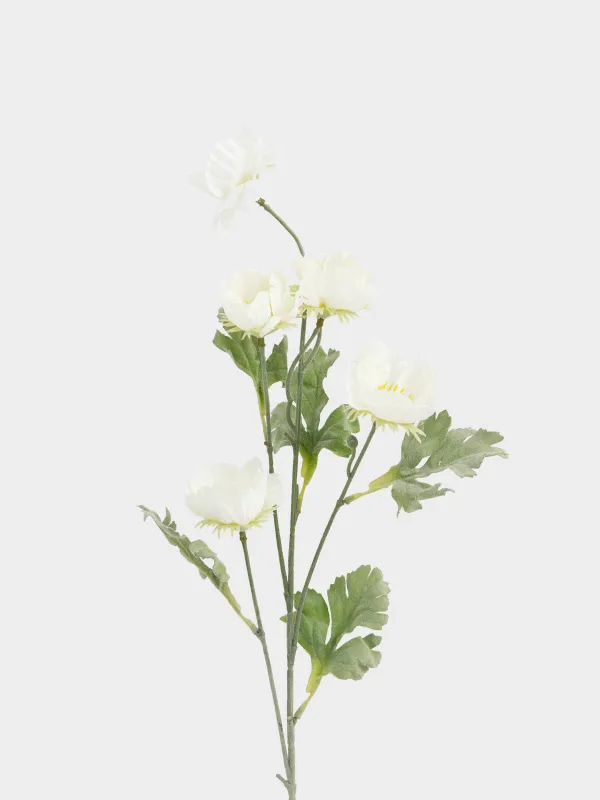 Ветка декоративная, 68 см, Белый мак, Poppy garden, image-1