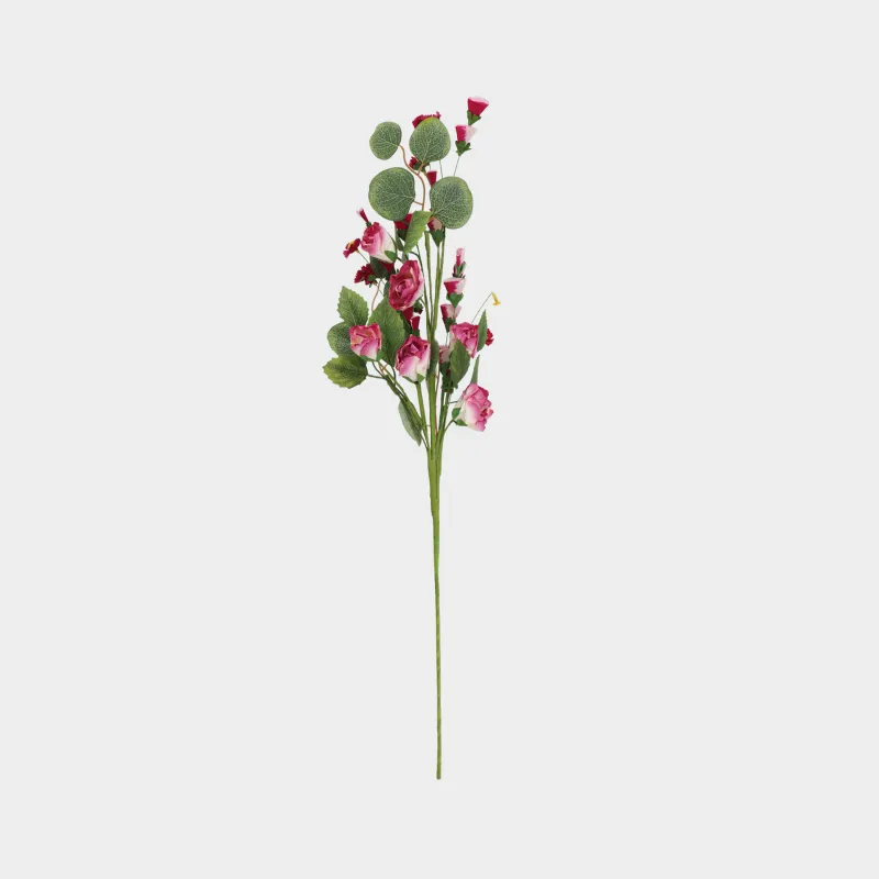 Ветка декоративная, 76 см, Красные цветы, Flower garden