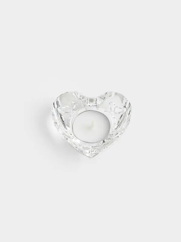 Подсвечник, 8х3 см, для чайной свечи, Сердце, Heart, image-3