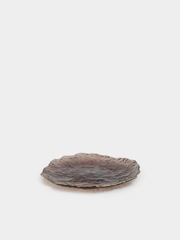 Блюдо, 26х3 см, с золотистым кантом, Nautilus color, image-2