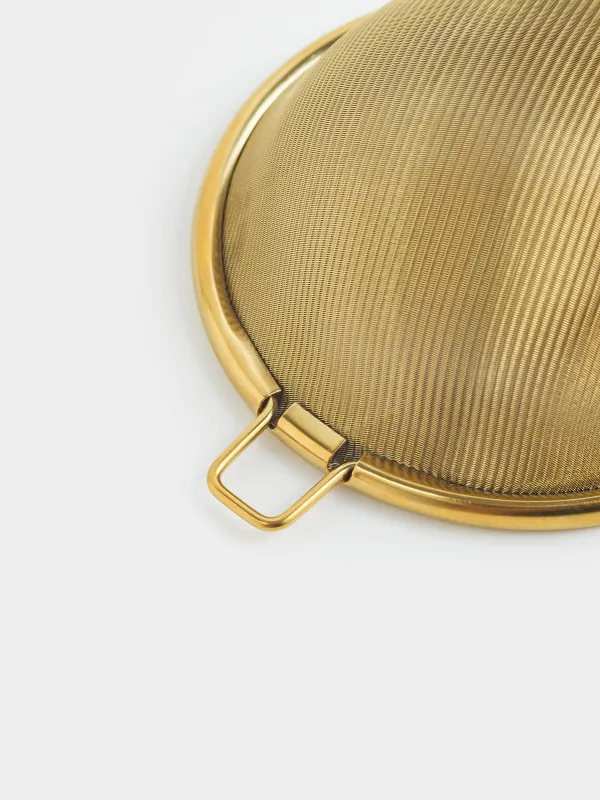 Сито для заваривания чая, 14 см, Ложка, Classic gold, image-5