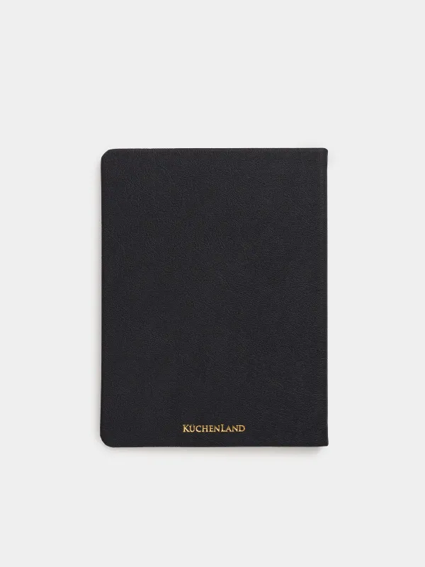 Блокнот для записей, 15х20 см, 80 л, с ручкой, Stationery black, image-1