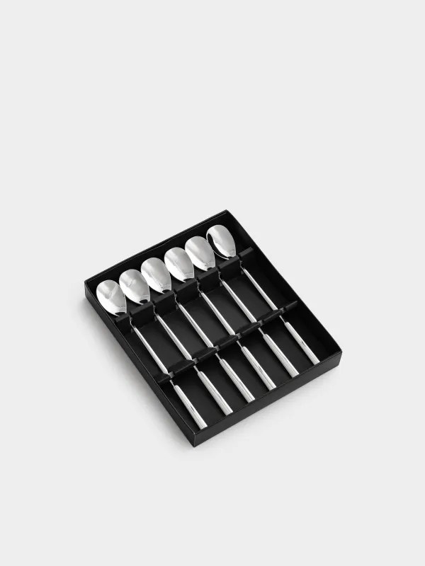 Ложка чайная, 6 шт, с длинной ручкой, сталь, Toscana, image-6