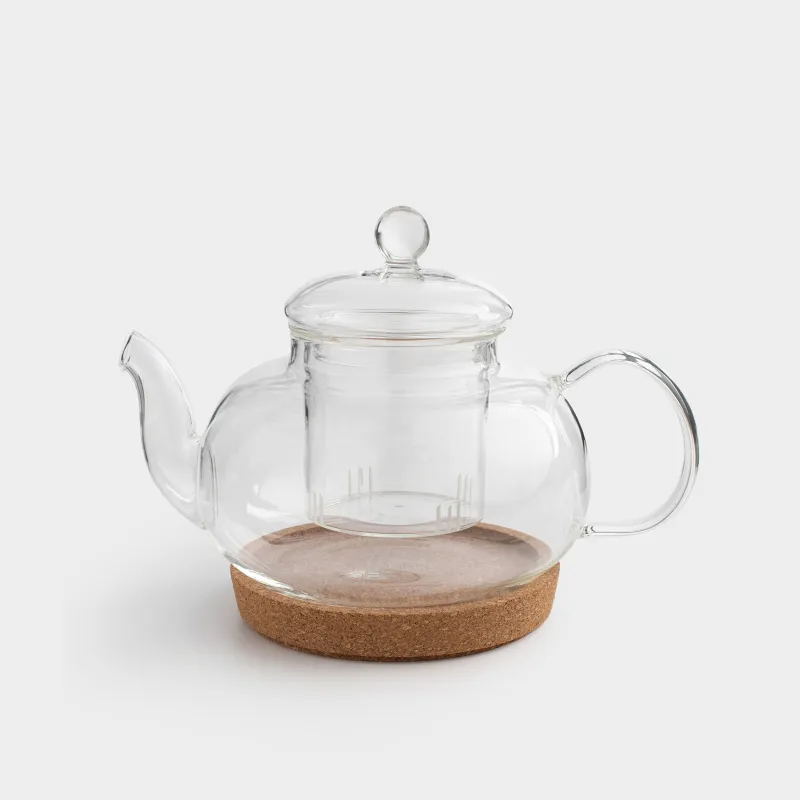 Чайник заварочный, 800 мл, на подставке, Clear cork
