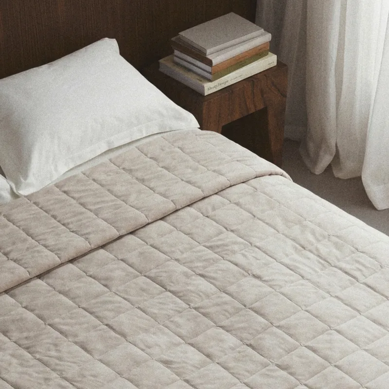 Покрывало, 220х240 см, стеганое, Квадраты, Stitch velvet