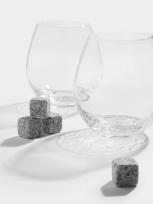 Набор для виски, 6 предметов, стаканы/кубики, Кракелюр, Ice, image-2