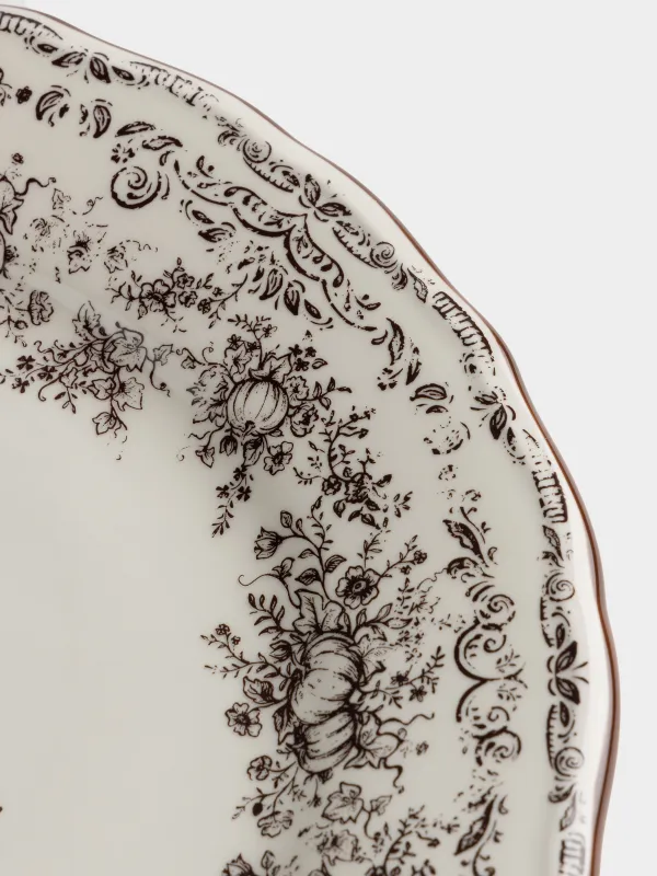 Тарелка обеденная, 28 см, Тыквы, Pumpkin lace, image-3