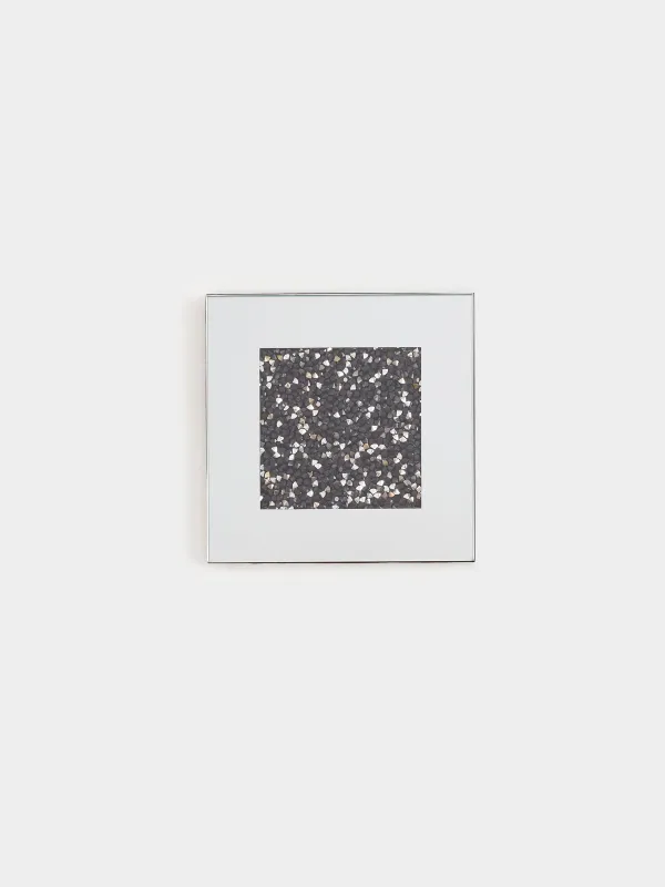 Подставка под кружку, Черные кристаллы, Glossy crystal, image-0