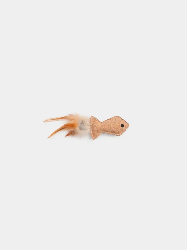 Игрушка для кошек, 10х6 см, Рыбка, Cork pet, image-0