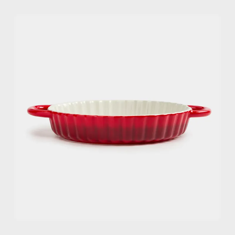 Форма для запекания, 22 см, керамика, круглая, бордовая, Градиент, Cakes gradient