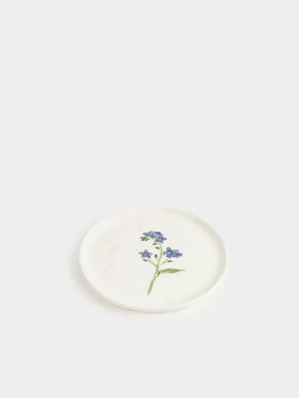 Тарелка закусочная, 19 см, Незабудка, Crumple flower, image-2
