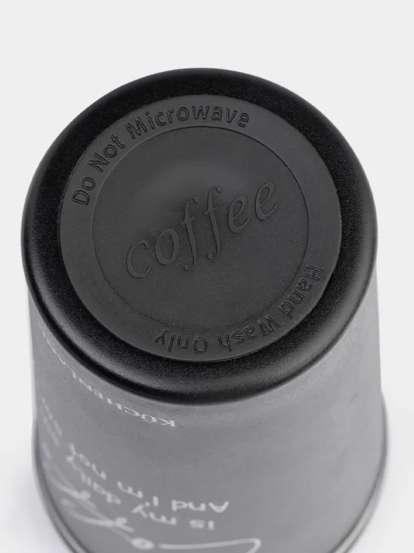 Термокружка, 450 мл, с надписью, Coffee time, image-3