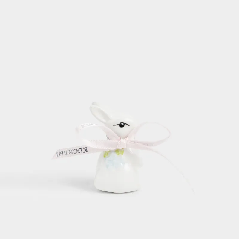 Статуэтка, 5 см, Кролик с цветами, Rabbit bloome