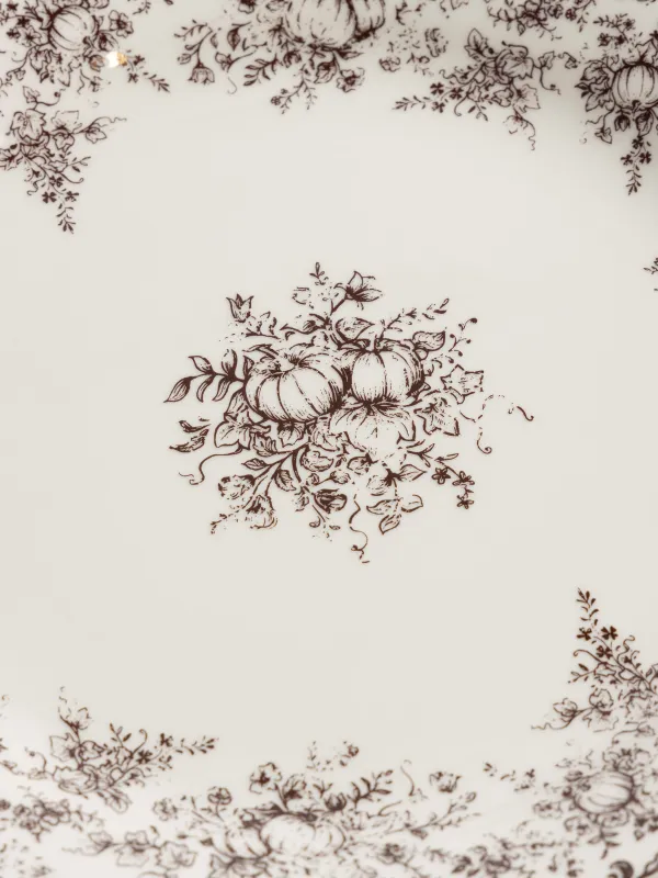 Тарелка закусочная, 22 см, Тыквы, Pumpkin lace, image-1