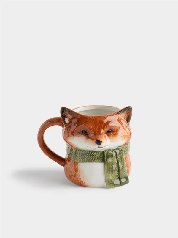 Кружка, 520 мл, Лиса в шарфе, Fox, image-0