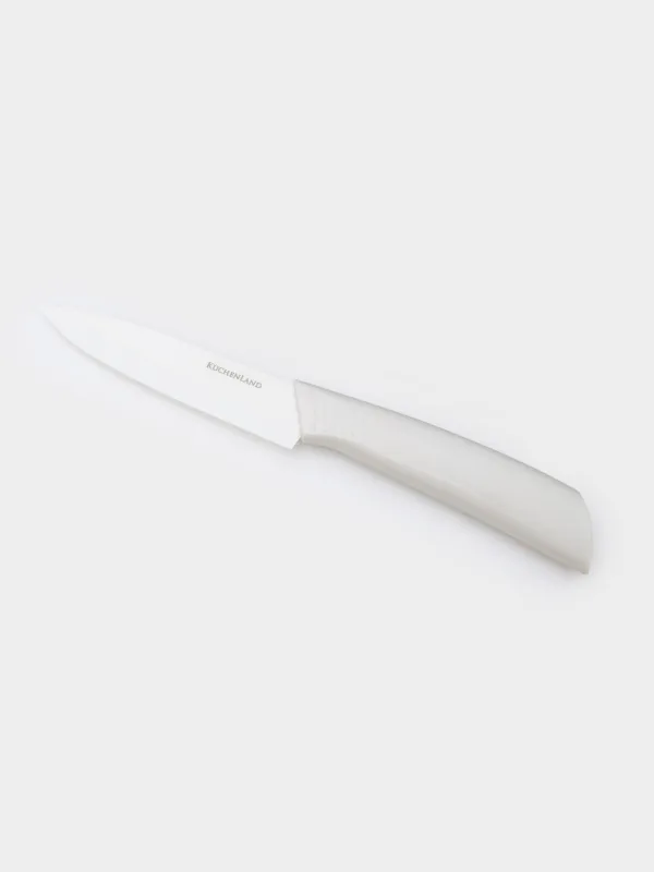 Нож для чистки овощей, 10 см, с чехлом, керамика/пластик, молочный, Regular, image-2