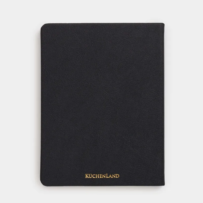 Блокнот для записей, 15х20 см, 80 л, с ручкой, черный, Stationery black, image-2