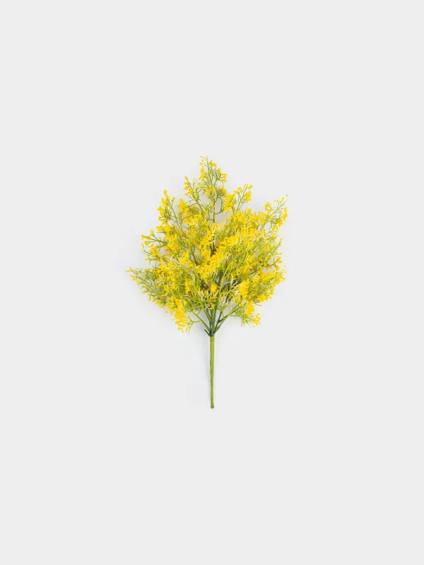 Ветка декоративная, 43 см, Желтые цветы, Flower garden, image-0