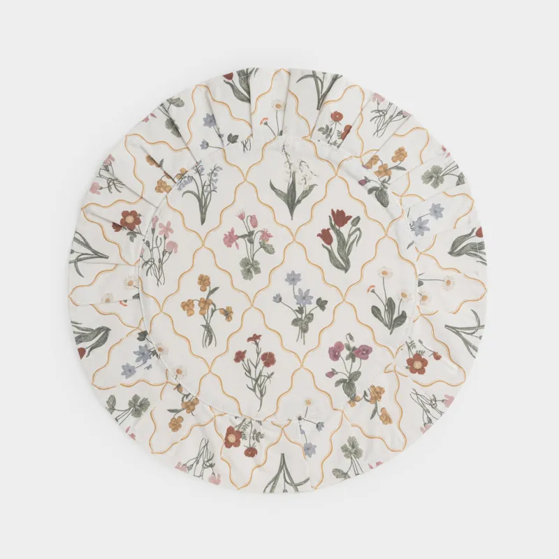 Салфетка под приборы, молочная, Cotton print