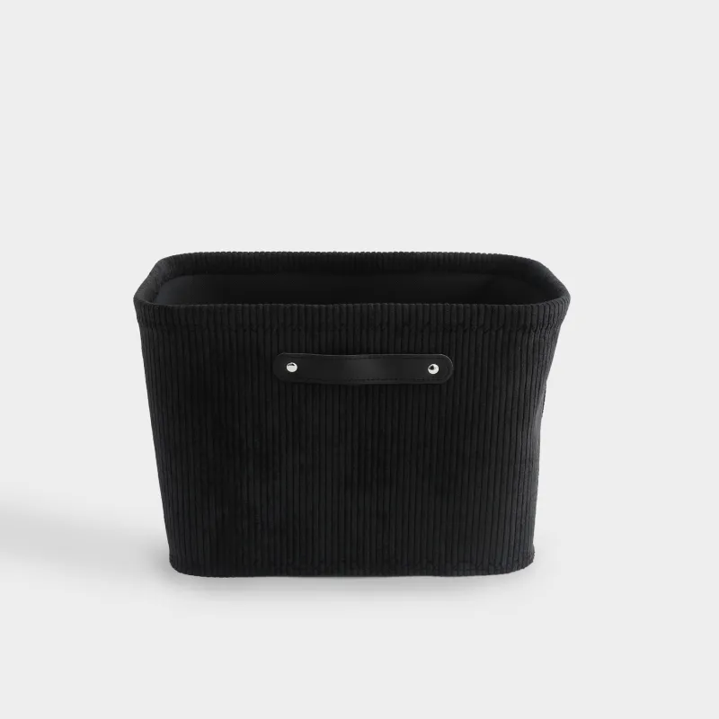 Корзина для хранения, 38х26х25 см, с ручками, Black style