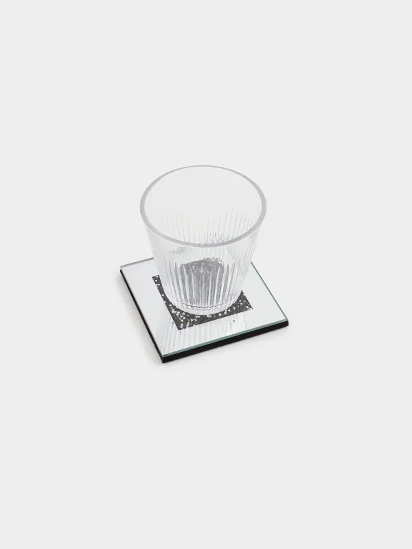 Подставка под кружку, Черные кристаллы, Glossy crystal, image-4