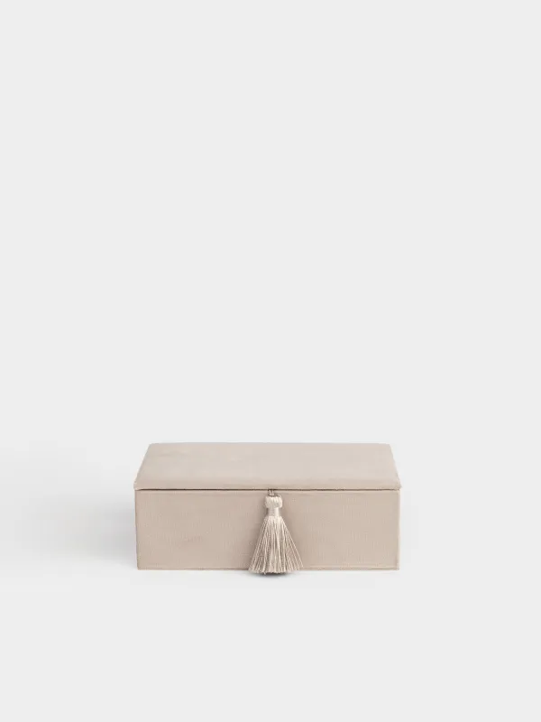 Шкатулка для украшений, 18х12 см, с кисточкой, Velvet, image-1