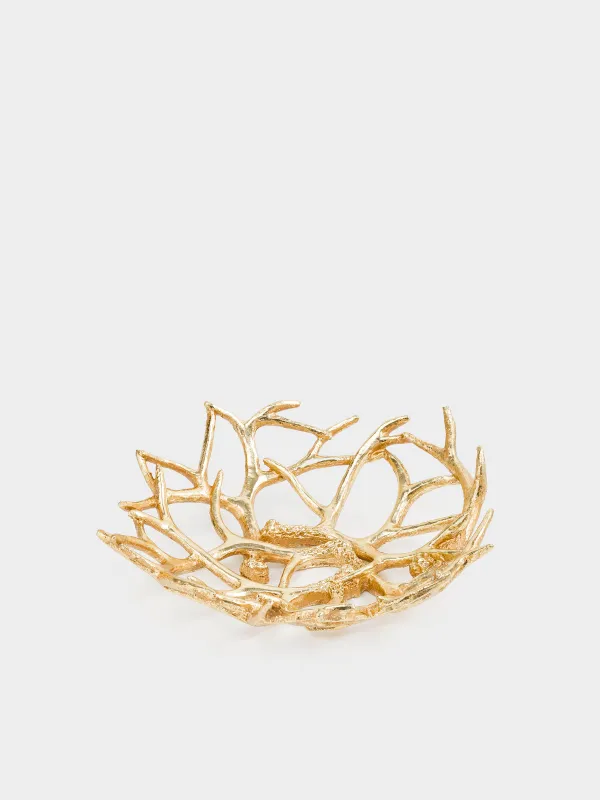 Блюдо декоративное, 32х12 см, Рога оленя, Deer, image-0