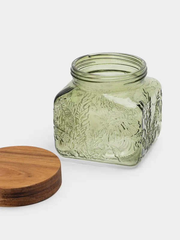 Банка для сыпучих продуктов, Tropical leaves, image-3