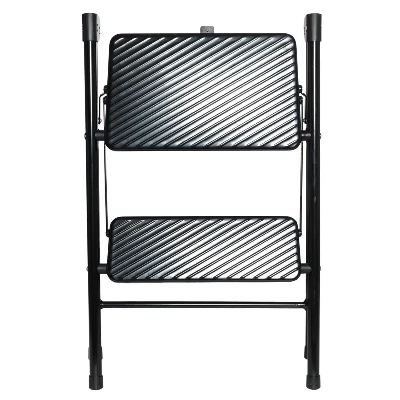 Стремянка, 63х47 см, 2 ступеньки, сталь/пластик, черная, Compact black, image-2