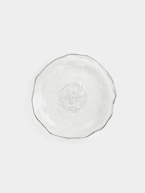Тарелка обеденная, 27 см, с серебристым кантом, Argos silver, image-0