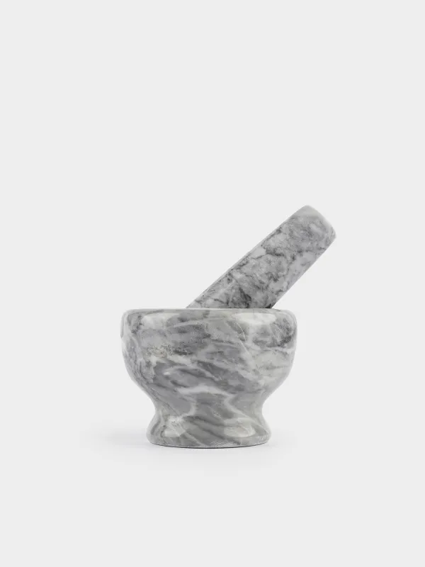Ступка для специй, 8 см, с пестиком, Marble, image-1
