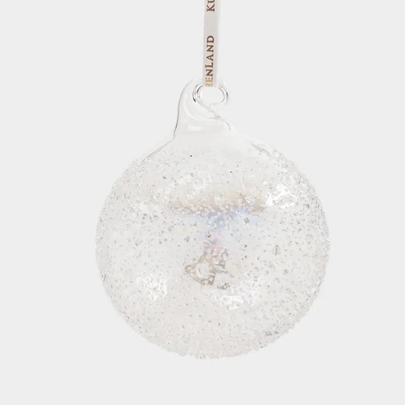 Игрушка елочная, 8 см, Шар с изморозью, Ball sparkle, image-0