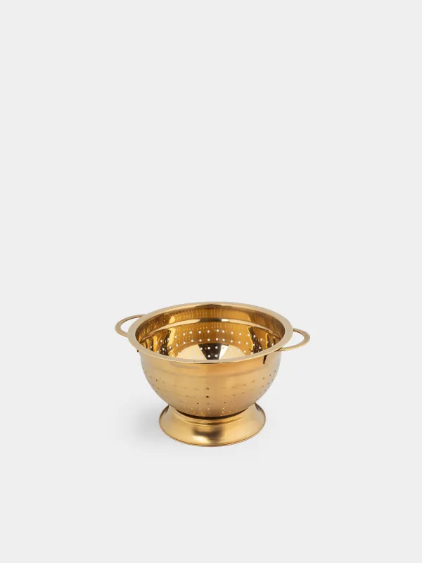 Дуршлаг, 18 см, с ручками, Classic gold, image-1